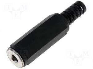 JACK 6.3 STEREO PLASTICO A CABLE