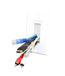 FACE PLATE 10X5 PASA CABLE A-1272W BLANCO