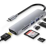 DOCK USB-C HDMI 4K+USB+USB-C PD 60W