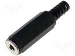 JACK 6.3 MONO PLASTICO A CABLE