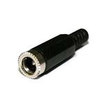 DC JACK 2.1MM PLASTICO A CABLE