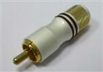 RCA PLUG MET GOLD -B 6MM