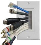 FACE PLATE 10X5 PASA CABLE A-1272W BLANCO