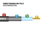 CABLE COAXIL RG174 U 50 OHMS INDECA