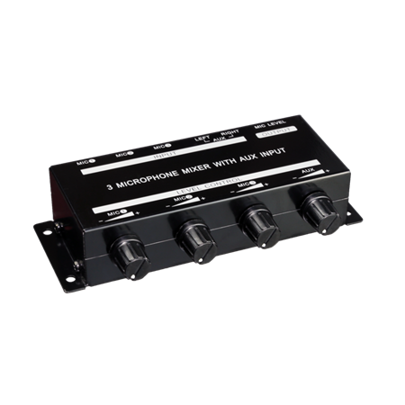 MIXER A-1348 MICROFONOS 3 IN 1 OUT AUX