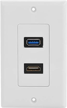 FACE PLATE HDMI + USB 3.0 H/H