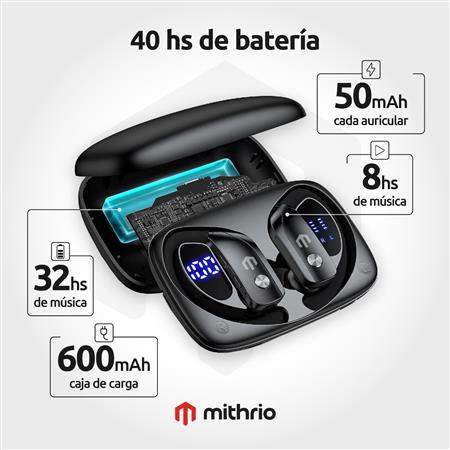 AURICULAR ALPHA PRO BLUETOOTH NEGRO MITHRIO