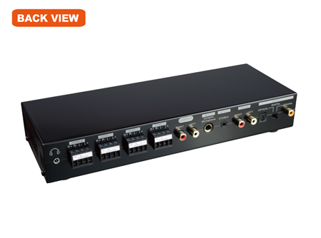 AMPLIFICADOR INTEGRADO STEREO 4 ZONAS A-1323  60W