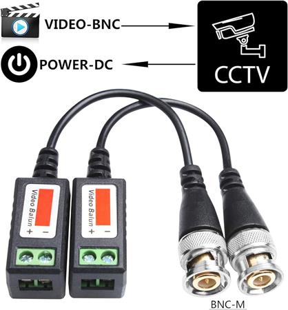 BALUN VIDEO CCTV BNC PAR C/BORNE