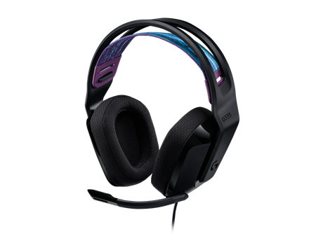 AURICUAR G335 LOGITECH GAMER NEGRO