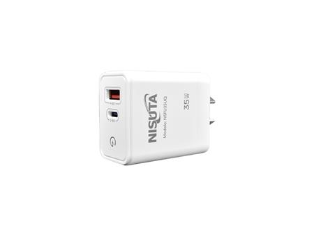 CARGADOR FU35UQ ULTRA RAPIDO 35W USB+USBC NISUTA.