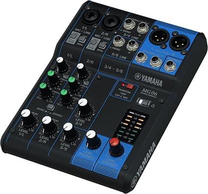 CONSOLA MG06 YAMAHA 6 CANALES
