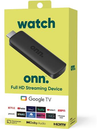 WATCH ONN GOOGLE TV C/REMOTO STREAMING 1080P