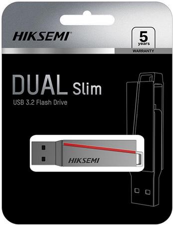 PEN DRIVE 32GB USB+USB C HKSEMI DUAL SLIM