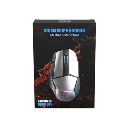 Mouse Gamer Raptor Storm Grip 9 botones 8000dpi