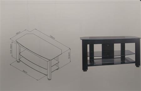 MESA LCD 42" 3ESTANTES RC-2541